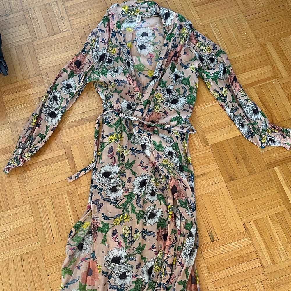 UNDERPROTECTION - Unique Floral Maxi Robe Kimono